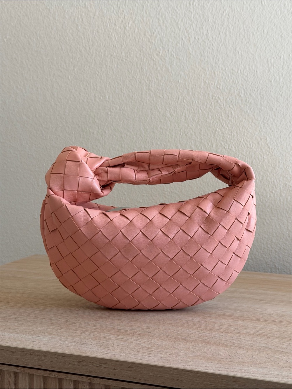Bottega Veneta Mini Jodie in peachy pink